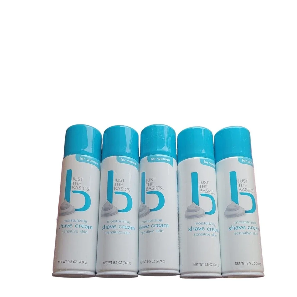 5 Just The Basics Moisturizing Sensitive Skin Shave Cream 5 Gillette Razors‎